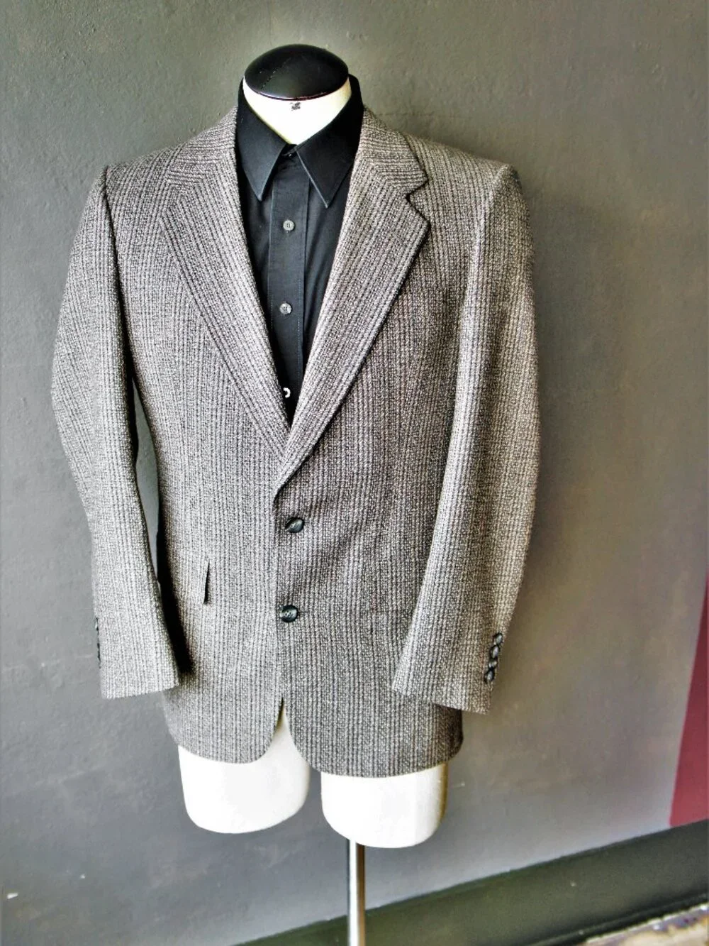 Vintage Christian Dior Tweed Blazer/ Sport Coat/ Size 40